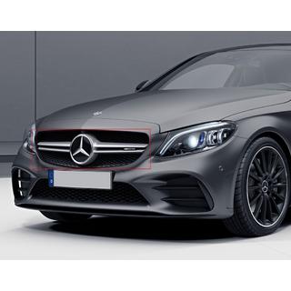 Front Grille AMG Silver (for Avantgarde/AMG-Line/C43 AMG) Mercedes C-сlass W205 2014-2021 photo 3