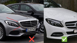 Mercedes C-class W205 2014-2021 Front Grille C63-Design (for Avantgarde/AMG-Line/C43 AMG) photo 4