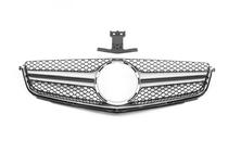Mercedes C-class W204 2007-2015 Front Grille AMG Silver (for C63) 2012-2015 photo 3