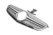 Mercedes C-class W204 2007-2015 Front Grille AMG Silver (for C63) 2012-2015 photo 2