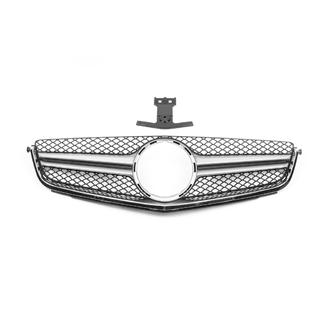 Front Grille AMG Silver (for C63) Mercedes C-class W204 2007-2015 photo 3
