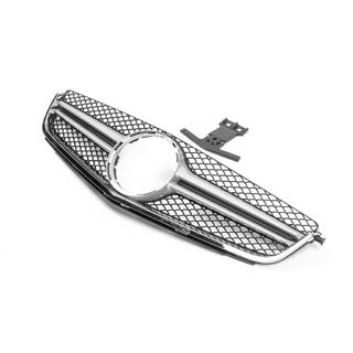 Front Grille AMG Silver (for C63) Mercedes C-class W204 2007-2015 photo 2