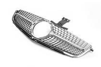 Mercedes C-class W204 2007-2015 Front Grille Diamond Silver (for C63) photo 3