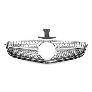 Front Grille Diamond Silver (for C63) Mercedes C-class W204 2007-2015 photo 1
