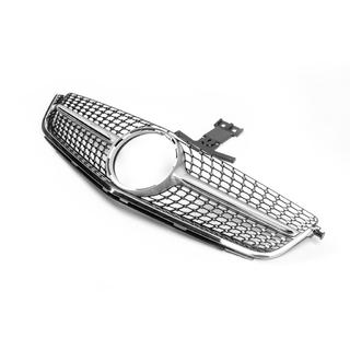 Front Grille Diamond Silver (for C63) Mercedes C-class W204 2007-2015 photo 3