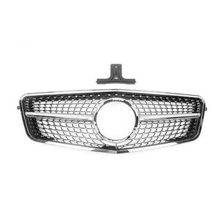 Front Grille Diamond Silver (2009-2012) Mercedes E-сlass W212 2009-2016 photo 2