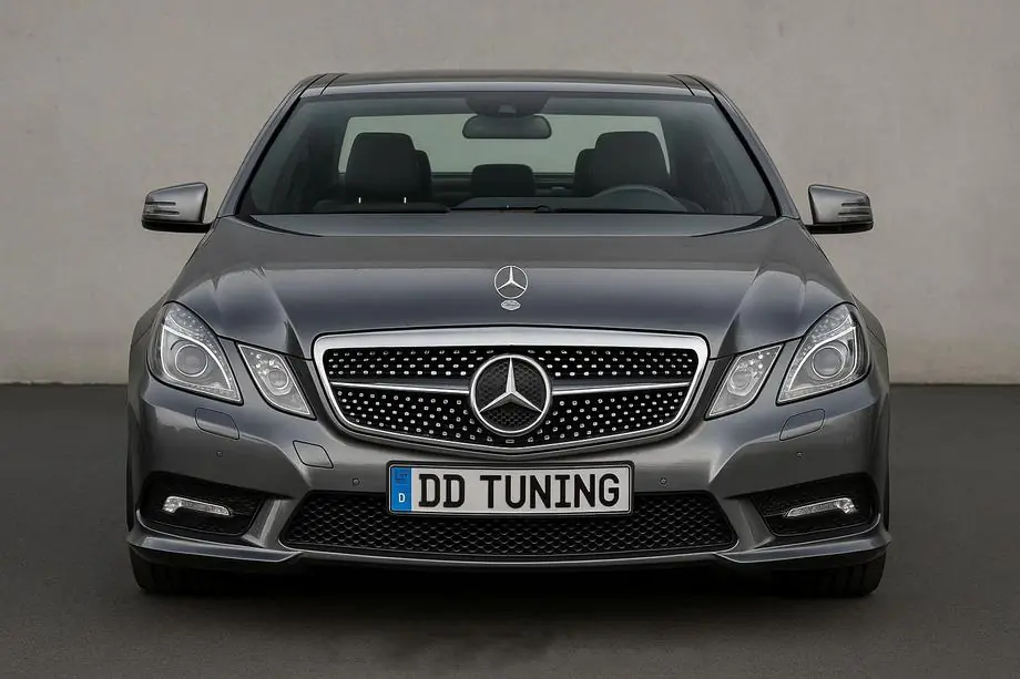 Mercedes E-class W212 2009-2016 Front Grille Diamond Silver (2009-2012) Image