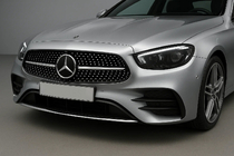Mercedes E-class W213 2016-2023 Front Grille Diamond Silver (AMG Line, 2020+) With camera mount photo 1