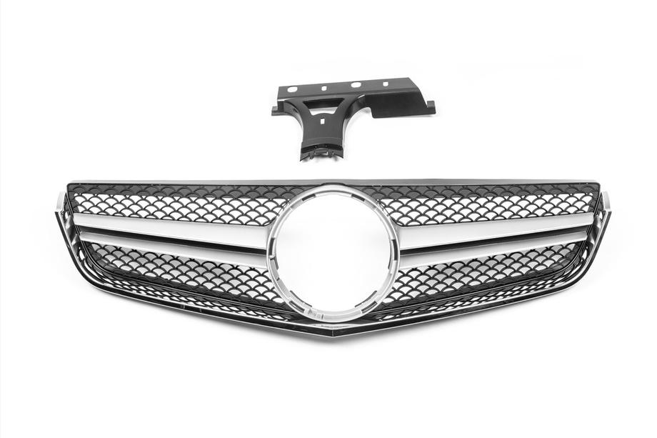 Mercedes E-class coupe C207 2010-2017 Front Grille (2009-2013, AMG Silver) Photo 2