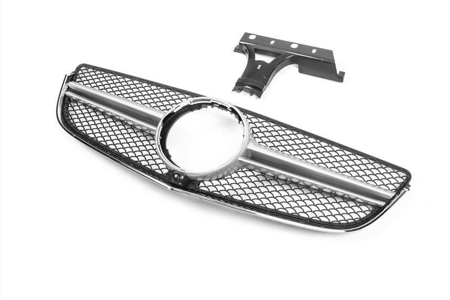 Mercedes E-class coupe C207 2010-2017 Front Grille (2014-2016, AMG Silver) Photo 3