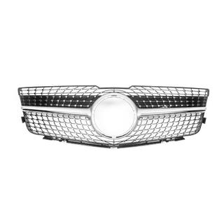 Front Grille Diamond Silver (2009-2012) Mercedes GLK сlass X204 2008-2015 photo 2