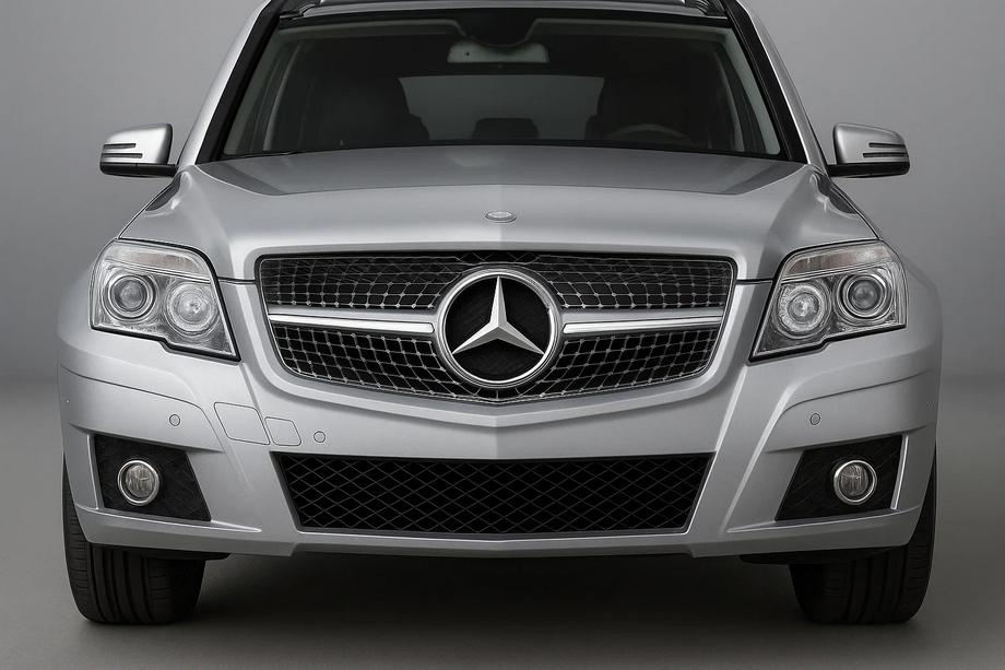 Mercedes GLK class X204 2008-2015 Front Grille Diamond Silver (2009-2012) Image