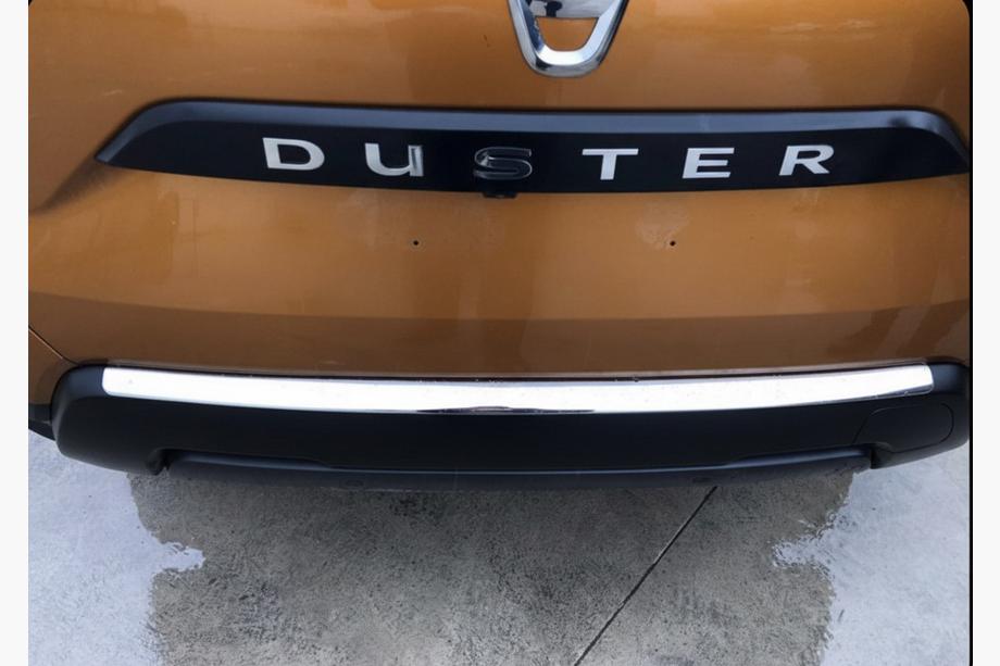 Dacia Duster 2018-2024 Rear Bumper Protector Carmos V2 Stainless Steel Image