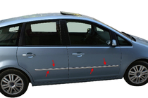 Ford C-Max 2004-2010 Door Mouldings Stainless Steel (4 pcs) Carmos - Turkish Stainless Steel photo 3