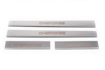 Jeep Grand Cherokee WK 2004-2010 Carmos Door Sill Protectors (4 pcs, Stainless Steel) photo 2
