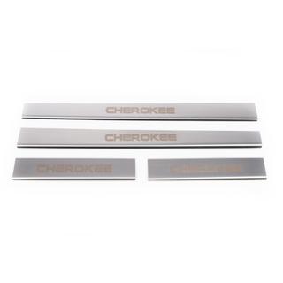 Carmos Door Sill Protectors (4 pcs, Stainless Steel) Jeep Grand Cherokee WK 2004-2010 photo 2