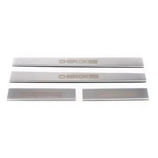 Door Sill Protectors Carmos V1 (4 pcs, Stainless Steel) Jeep Cherokee/Liberty 2007-2013 photo 2