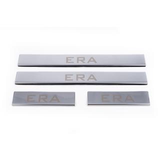 Stainless Steel Door Sill Protectors Carmos V2 (4 pcs) Hyundai Accent 2006-2010 photo 2