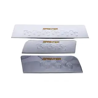 Interior door sill protectors Carmos V2 (3 pcs, stainless steel) photo 2