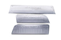 Mercedes Sprinter W906 2006–2018 Interior door sill protectors Carmos V3 (3 pcs, stainless steel) photo 2