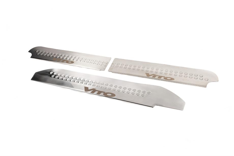 Mercedes Vito W639 2004-2014 Interior door sill covers V1 (Carmos) 4 pcs, Carmos - Turkish Steel Image