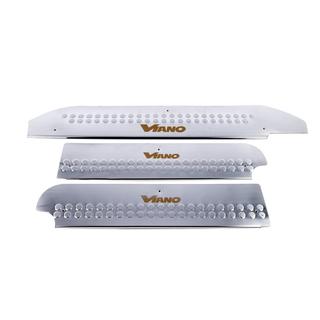 Interior door sill protectors Carmos V1 stainless steel Mercedes Viano 2004-2014 photo 2