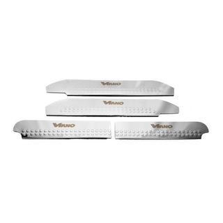 Interior door sill protectors Carmos V1 stainless steel Mercedes Viano 2004-2014 photo 3