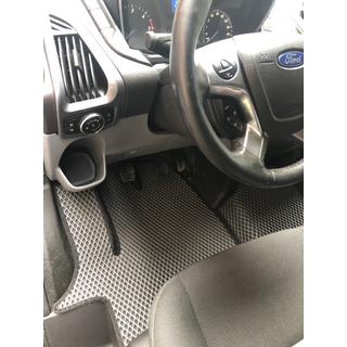 EVA Floor Mats (Front, Black) Ford Custom 2013-2022 photo 2
