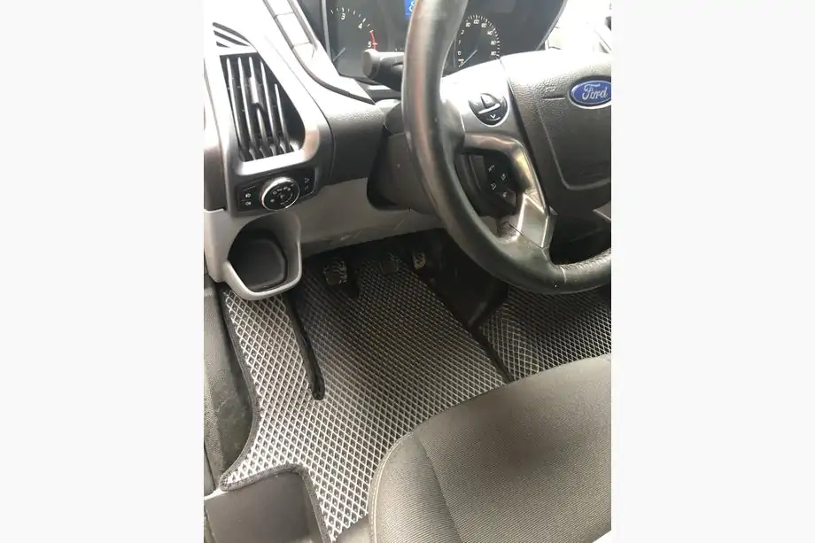 Ford Custom 2013-2022 EVA Floor Mats (Front, Black) Photo 2