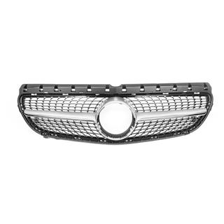 Front Grille Diamond Silver (2015-2018) Mercedes B-class W246 2011-2018 photo 2