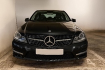 Mercedes C-class W204 2007-2015 Front Grille Diamond Silver photo 3
