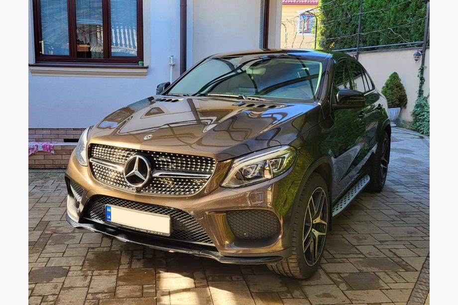 Mercedes GLE coupe C292 2015-2019 Tuning Front Grille (Diamond Black) Without Camera Photo 2