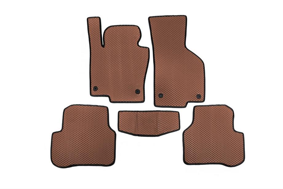 Volkswagen Passat B6 2006-2012 EVA Floor Mats (brick red) Image