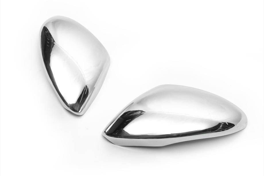 Alfa Romeo Stelvio 2016- Mirror Covers Carmos (2 pcs, Stainless Steel) Photo 5