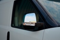 Opel Combo 2012-2018 Mirror Covers (2 pcs, Stainless Steel) OmsaLine - Italian Stainless Steel photo 1
