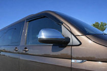 Volkswagen T5 2010-2015 Mirror Covers (2 pcs, Stainless Steel) Carmos - Turkish Steel photo 1