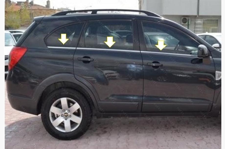Opel Antara 2006-2017 Window Lower Trim Stainless Steel (6 pcs) Image