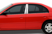 Honda Civic Sedan VII 2001-2006 Stainless Steel Pillar Covers (4 pcs) photo 1
