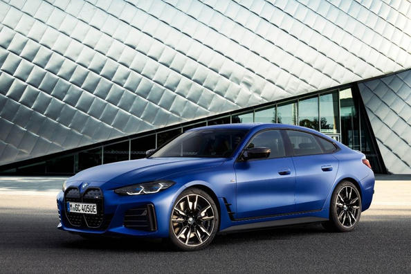The first generation of the BMW i4 electric liftback