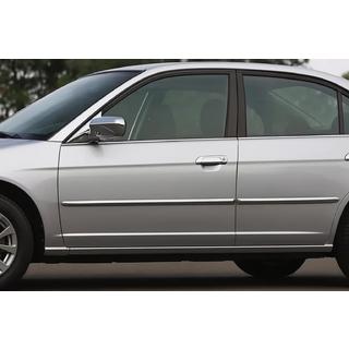 Chrome Door Handle Covers (8 pcs, Stainless Steel) Honda Civic Sedan VII 2001-2006 photo 1