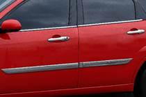 Ford Focus I 1998-2005 Chrome Door Handle Covers (4 pcs, Stainless Steel) OmsaLine - Italian Stainless Steel photo 1