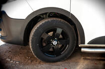 Renault Trafic 2015- Fender flares (6 pcs, black, ABS) photo 10
