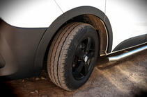Renault Trafic 2015- Fender flares (6 pcs, black, ABS) photo 1