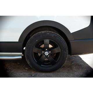 Fender flares (6 pcs, black, ABS) Fiat Talento 2016- photo 4