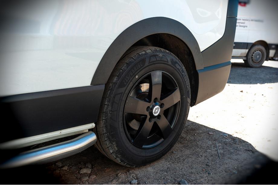 Fiat Talento 2016- Fender flares (6 pcs, black, ABS) Photo 6