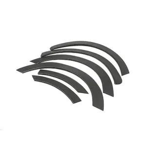 Fender flares (6 pcs, black, ABS) Opel Vivaro 2015-2019 photo 3