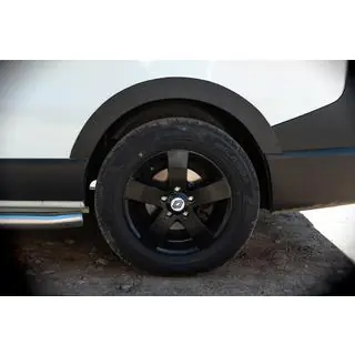 Fender flares (6 pcs, black, ABS) Opel Vivaro 2015-2019 photo 4