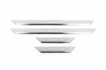 Nissan X-trail T30 2002-2007 Door Sill Protectors OmsaLine (4 pcs, Stainless Steel) photo 2