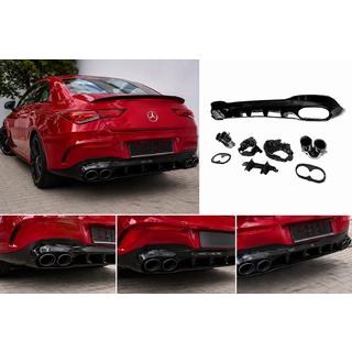Rear diffuser with exhaust tips (CLA45 design) photo 1