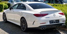 Mercedes CLS C257 2018- Rear diffuser with exhaust tips (GT53 Design) photo 1